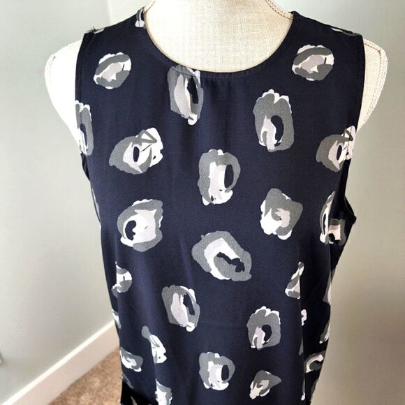 Mud Pie Floral Design Sleeveless Midi Shift Dress With Pockets Size Small - Picture 2 of 6